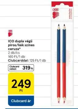 Tesco ICO dupla végű piros/kék színes ceruza ajánlat