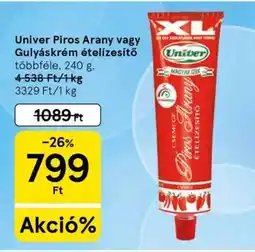 Tesco Univer Piros Arany vagy Gulyáskrém ételízesítő ajánlat