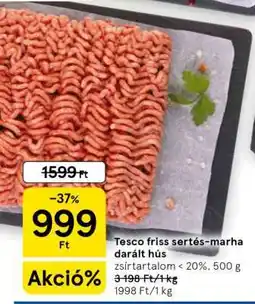 Tesco Tesco friss sertés-marha darált hús ajánlat