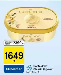 Tesco Carte d'Or Classic jégkrém ajánlat