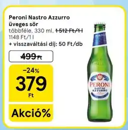 Tesco Peroni Nastro Azzurro üveges sör ajánlat
