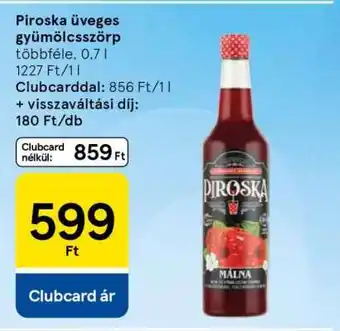 Piroska üveges gyümölcsszörp