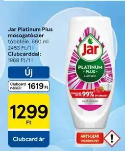 Tesco Jar Platinum Plus mosogatószer ajánlat