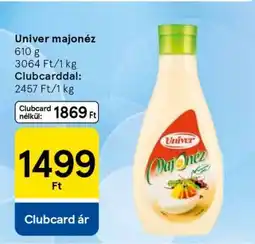 Tesco UNIVER Majonéz ajánlat