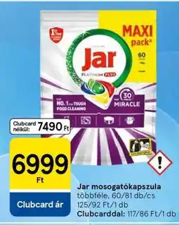 Tesco Jar mosogatókapszula ajánlat