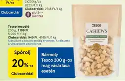 Tesco Tesco kesudió ajánlat