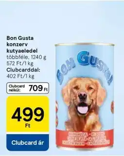Tesco Bon Gusta konzerv kutyaeledel ajánlat