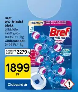 Tesco Bref WC-frissítő blokk ajánlat