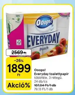 Tesco Ooops! Everyday Toalettpapír ajánlat
