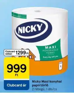 Tesco Nicky Maxi konyhai papírtörlő ajánlat
