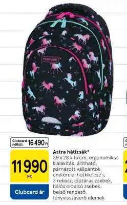 Tesco Astra hátizsák ajánlat