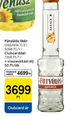 Tesco Fütyülős likőr ajánlat