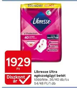 Tesco Libresse Ultra egészségügyi betét ajánlat