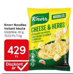 Tesco Knorr Noodles instant tészta ajánlat