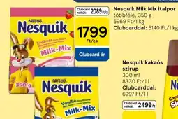 Tesco Nesquik Milk Mix italpor ajánlat
