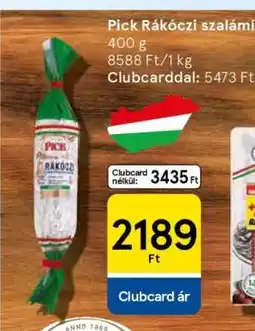 Tesco PICK Rákóczi szalámi ajánlat
