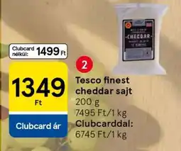 Tesco Tesco finest Cheddar sajt ajánlat