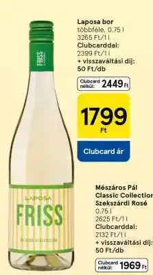 Tesco Laposa bor ajánlat
