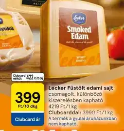 Tesco Lecker Füstölt Edami Sajt ajánlat