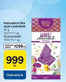 Tesco Delicadore Ube style csokoládé ajánlat