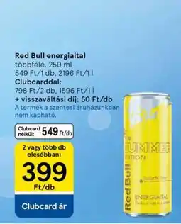 Tesco RED BULL Energiaital ajánlat