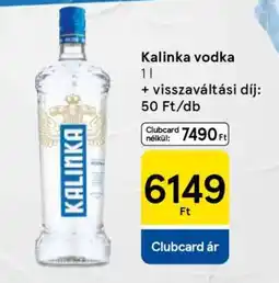 Tesco Kalinka vodka ajánlat