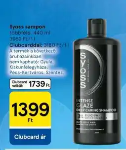 Tesco SYOSS Sampon ajánlat