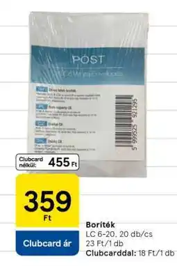Tesco Boríték ajánlat