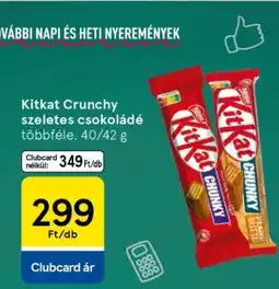 Tesco Kitkat Crunchy szeletes csokoládé ajánlat