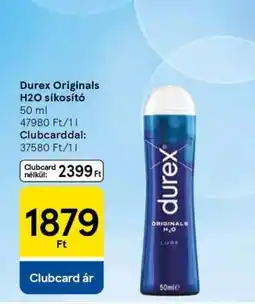 Tesco Durex Originals H2O síkosító ajánlat