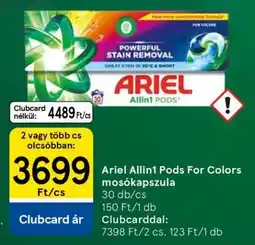 Tesco Ariel Allin1 Pods For Colors mosókapszula ajánlat