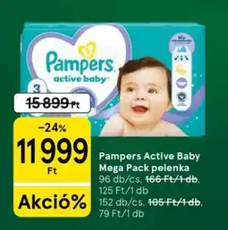 Tesco Pampers Active Baby Mega Pack pelenka ajánlat