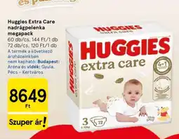 Tesco Huggies Extra Care nadrágpelenka megapack ajánlat