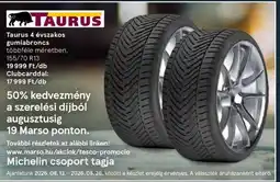 Tesco Taurus 4 évszakos gumiabroncs ajánlat
