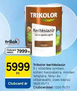 Tesco Trikolor kerítéslazúr ajánlat