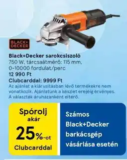 Tesco Black+Decker sarokcsiszoló ajánlat