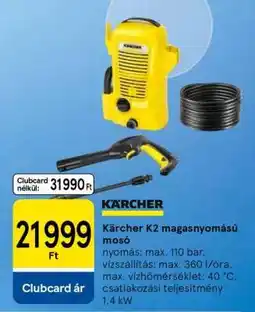 Tesco Kärcher K2 magasnyomású mosó ajánlat