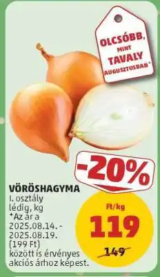 PENNY Vöröshagyma ajánlat