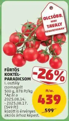PENNY Fürtös koktélparadicsom ajánlat