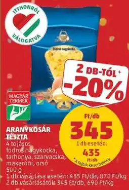 PENNY Aranykosár Tészta ajánlat