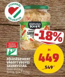PENNY Zöldségeskert Vágott Vegyes Savanyúság ajánlat