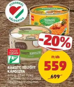 PENNY RAKOTT, TÖLTÖTT KÁPOSZTA ajánlat