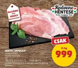 PENNY Sertés Lapocka ajánlat