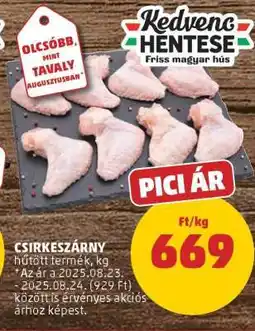 PENNY Csirkeszárny ajánlat