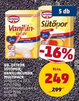 PENNY Dr. Oetker Sütőpor, Vanillincukor Multipack ajánlat