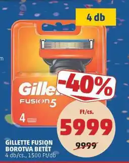 PENNY GILLETTE FUSION BOROTVA BETÉT ajánlat