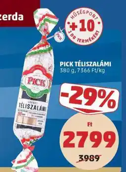 PENNY PICK Téliszalámi ajánlat