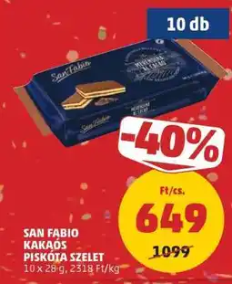 PENNY SAN FABIO KAKAÓS PISKÓTA SZELET ajánlat