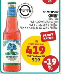 PENNY SOMERSBY Cider ajánlat