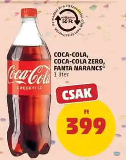 PENNY Coca Cola / Coca Cola Zero / Fanta narancs ajánlat
